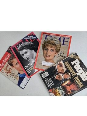 Queen Elizabeth Princess Diana Prince William Royal Family Magazine Lot